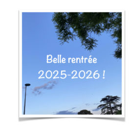 Heureux de vous retrouver en cette nouvelle rentrée !