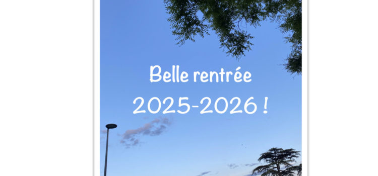 Heureux de vous retrouver en cette nouvelle rentrée !