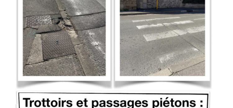 Suivi de la remise en état des trottoirs et passages piétons