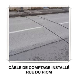 Suivi des installations du câble de comptage de la circulation